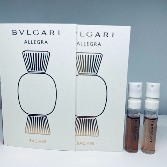 2 Bvlgari Allegra Baciami Eau de Parfum Sample Spray 1.5ml