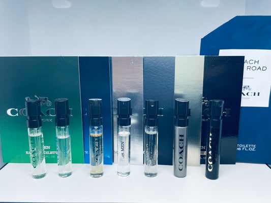 Coach Cologne Collection Sample Spray Vials 7pcs Set
