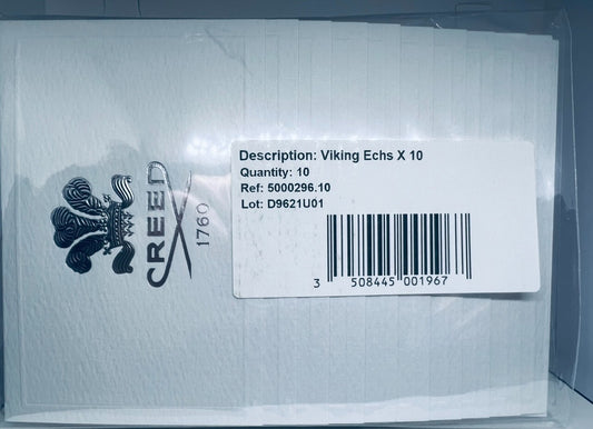 10x CREED VIKING Eau De Parfum Official Card Sample Spray 1.7ml
