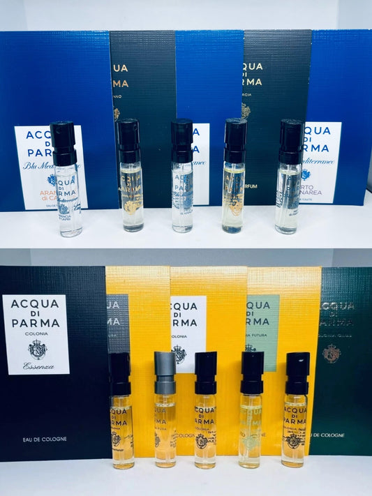 Acqua di Parma Men Perfume Collection Sample Spray Vials 10Pc Set
