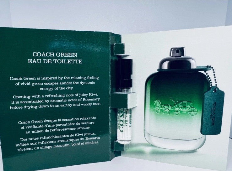 Coach Green Eau de Toilette Sample Spray 2ml