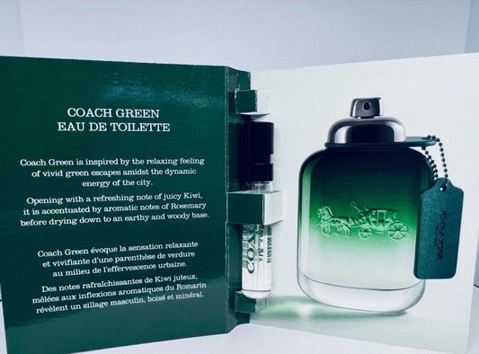 Coach Green Eau de Toilette Sample Spray 2ml