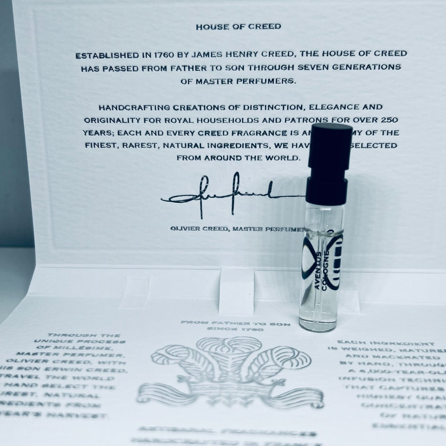 Creed Aventus Cologne For Him Eau De Parfum Sample Spray 1.7ml
