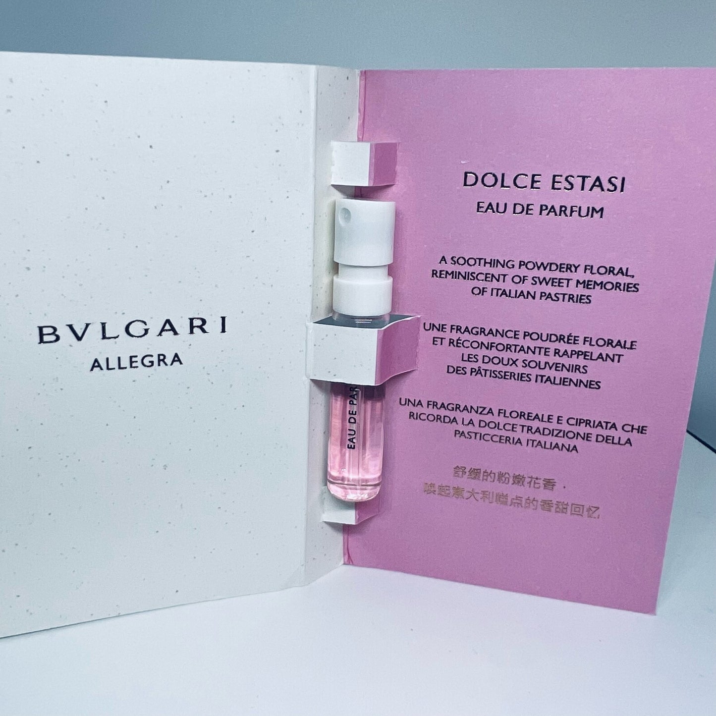 Bvlgari Allegra DOLCE ESTASI Eau de Parfum Sample Spray - 1.5ml/0.05oz
