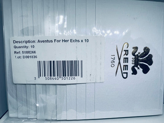 10x Creed Aventus for Her EDP Official Carded Sample Spray 1.7ml