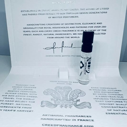 10x Creed Aventus For Men EDP Official Card Sample Spray 1.7ml