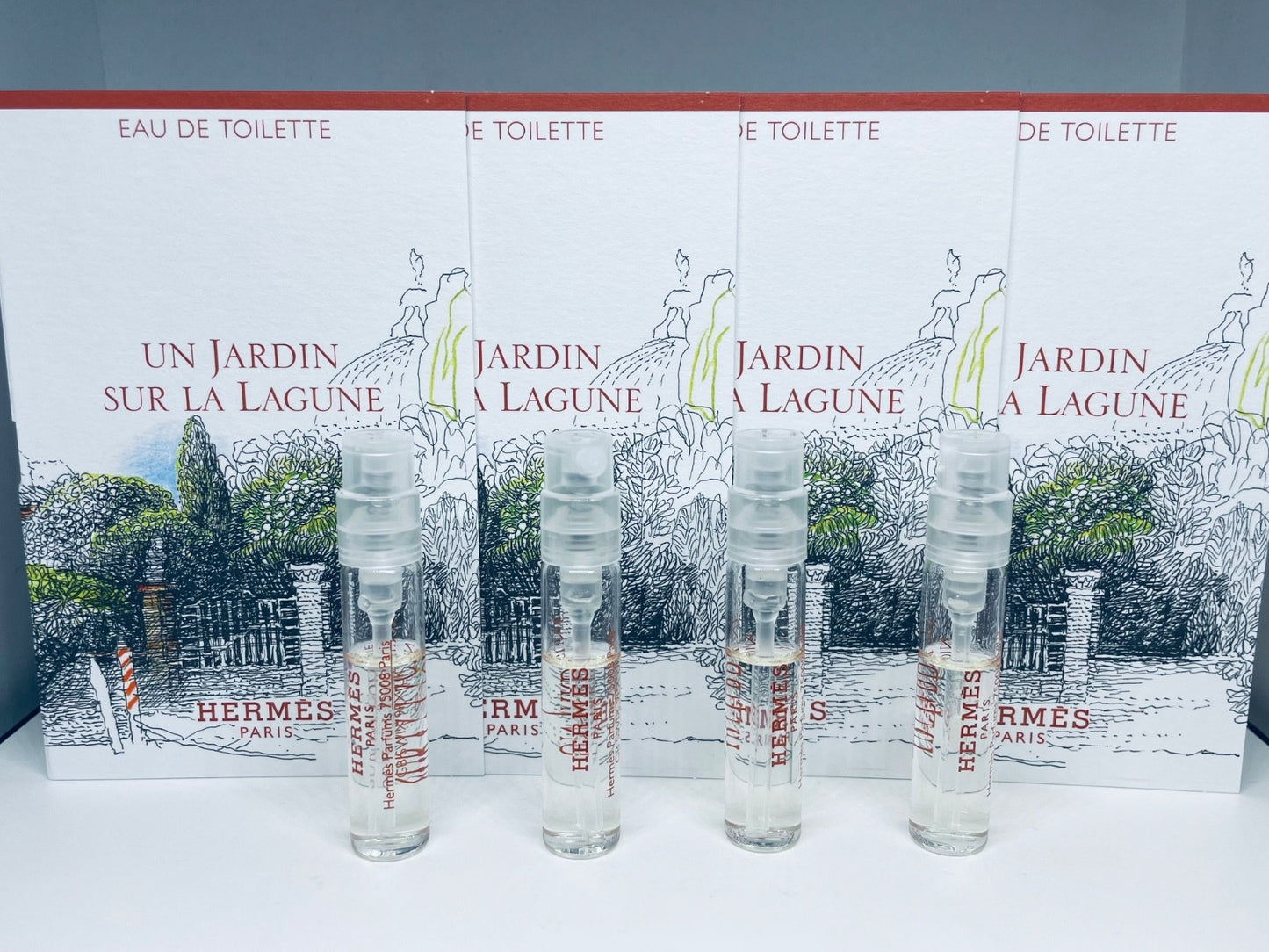 HERMES UN JARDIN SUR LA LAGUNE EDT 2ml x4 Perfume Sample Spray