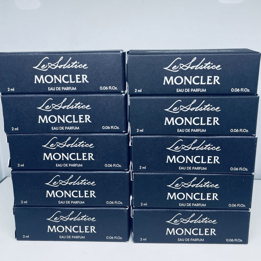 10 Pack Moncler Le Lolstice Eau de Parfum Sample Spray 2ml/0.06oz