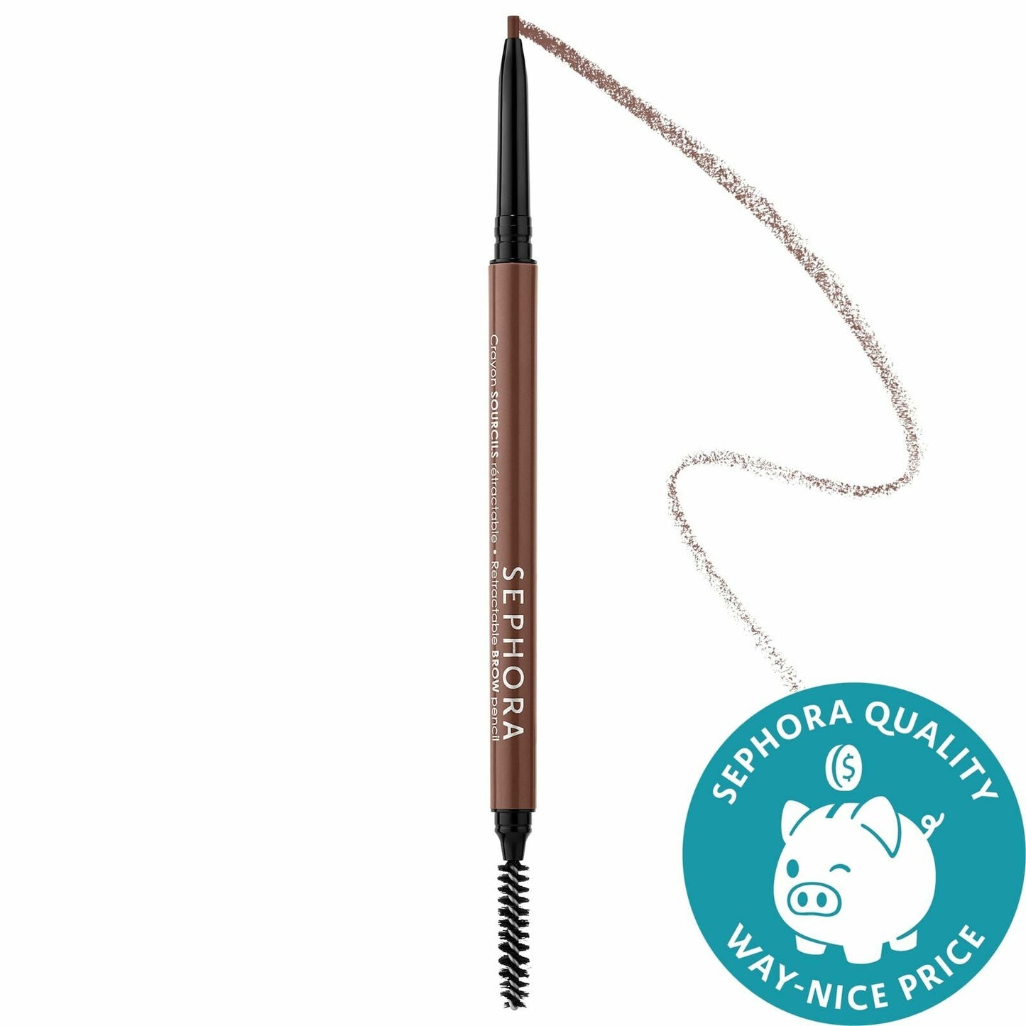 10x SEPHORA COLLECTION retractable Brow Pencil Waterproof 04 Midnight brown