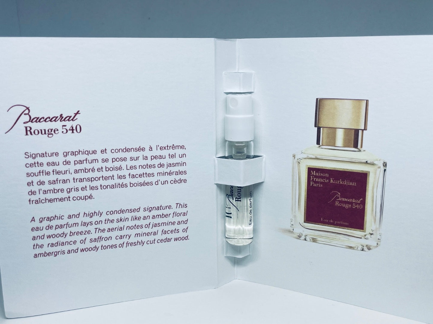 Maison Francis Kurkdjian Perfume Collection For Women Sample Spray 10pc Set 2ml