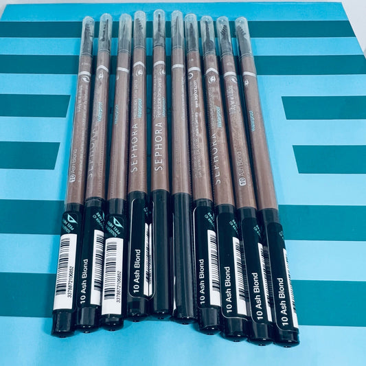 10x SEPHORA eyebrow Retractable Brow Pencil -Waterproof 10 Ash Blonde New&Seal