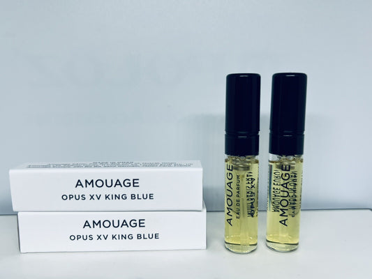 2pc Amouage Opus XV King Blue EDP Sample Spray 2ml