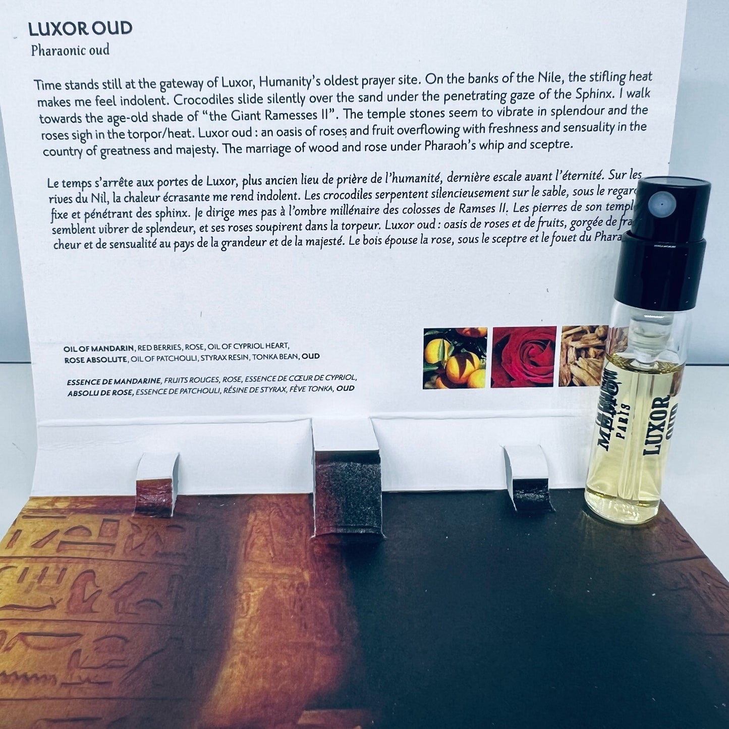 Memo Paris Luxor Oud Eau de Parfum Sample Spray Vial 1.5ml / 0.05 oz