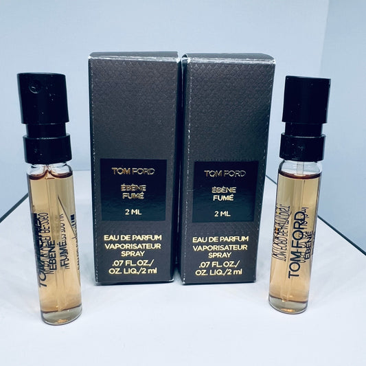 2 Tom Ford Ébène Fumé Eau de Parfum EDP Sample Spray Vial 2ml / 0.07fl.oz New