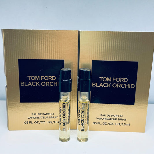 2 Tom Ford Black Orchid Eau de Parfum EDP Sample Spray Vial 1.5ml / 0.05oz Nw