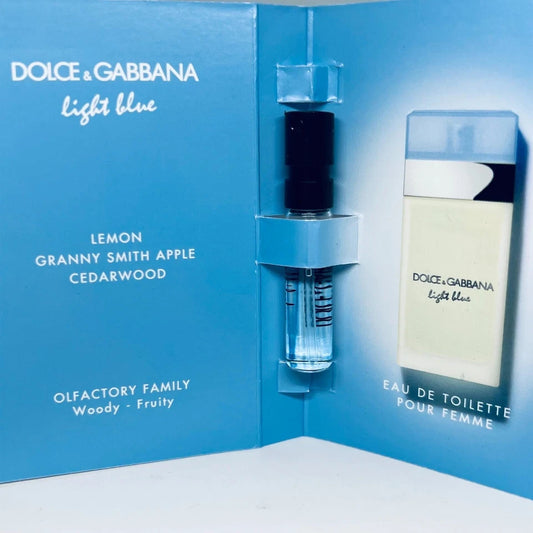 Dolce & Gabbana Lighe Blue Pour Femme Eau de Toilette Sample Spray 1.5ml
