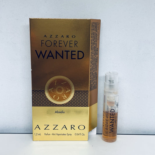Azzaro Forever Wanted Absolu Parfum Sample Spray 1.2ml New 2026