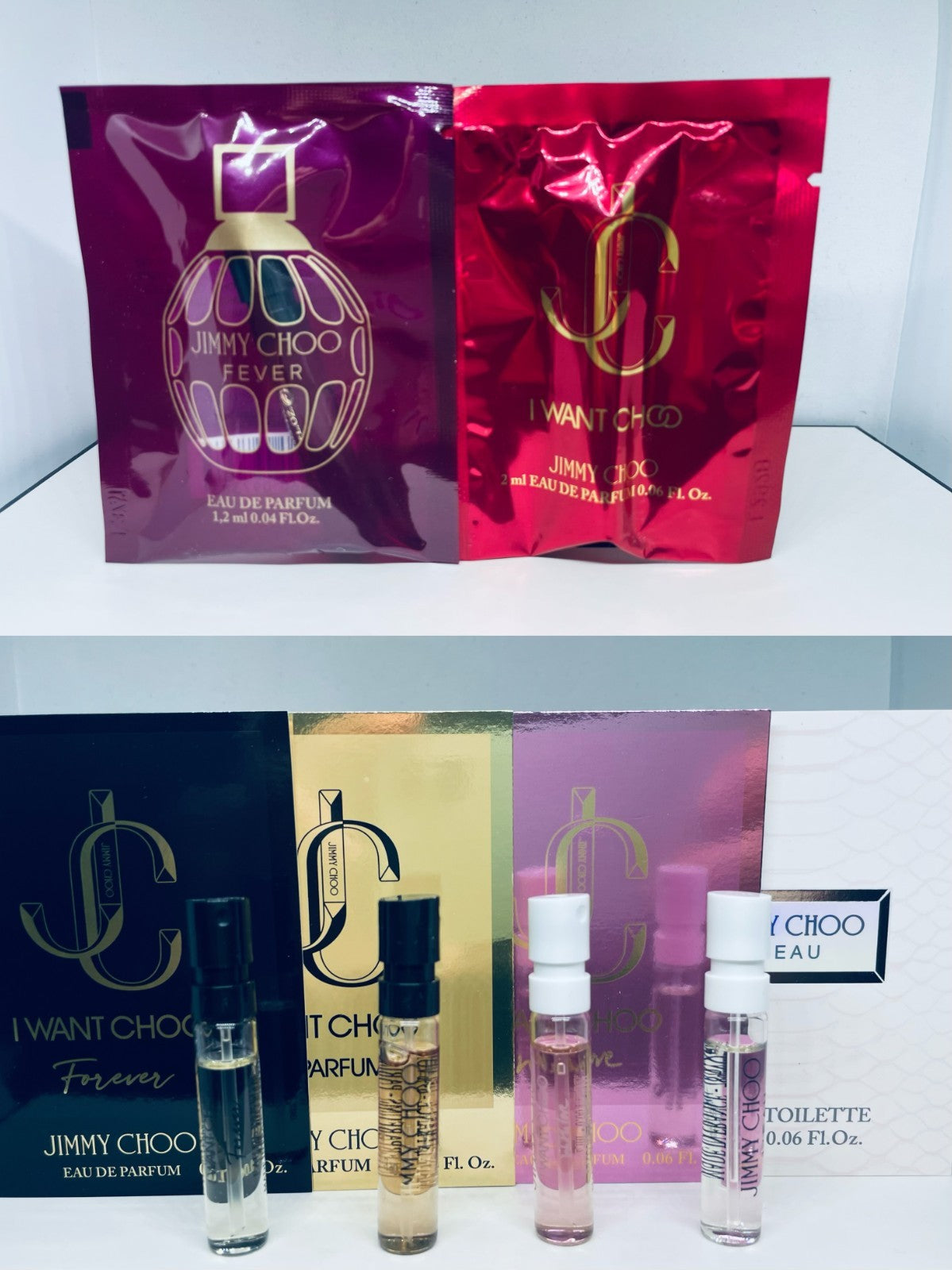Jimmy Choo Perfume Collection For Women Sample Spray 6Pc Set