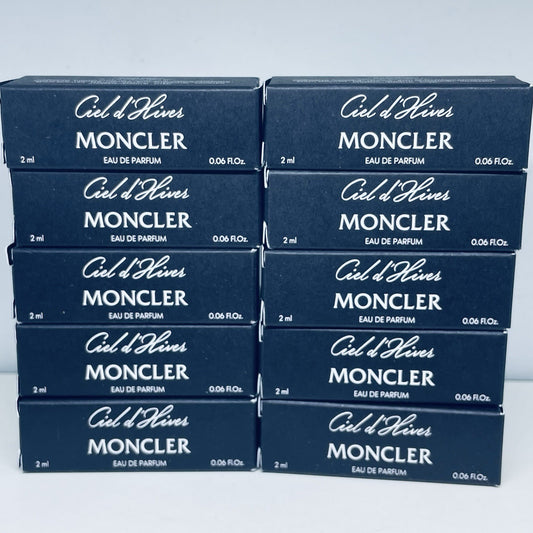 10 Pack Moncler Ciel D'hiver Eau de Parfum Sample Spray 2ml