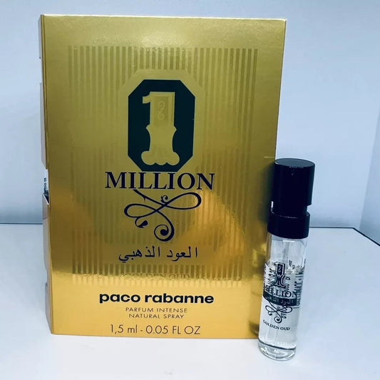 Paco Rabanne 1 Million Golden Oud Parfum Intense Sample 1.5ml/0.05oz