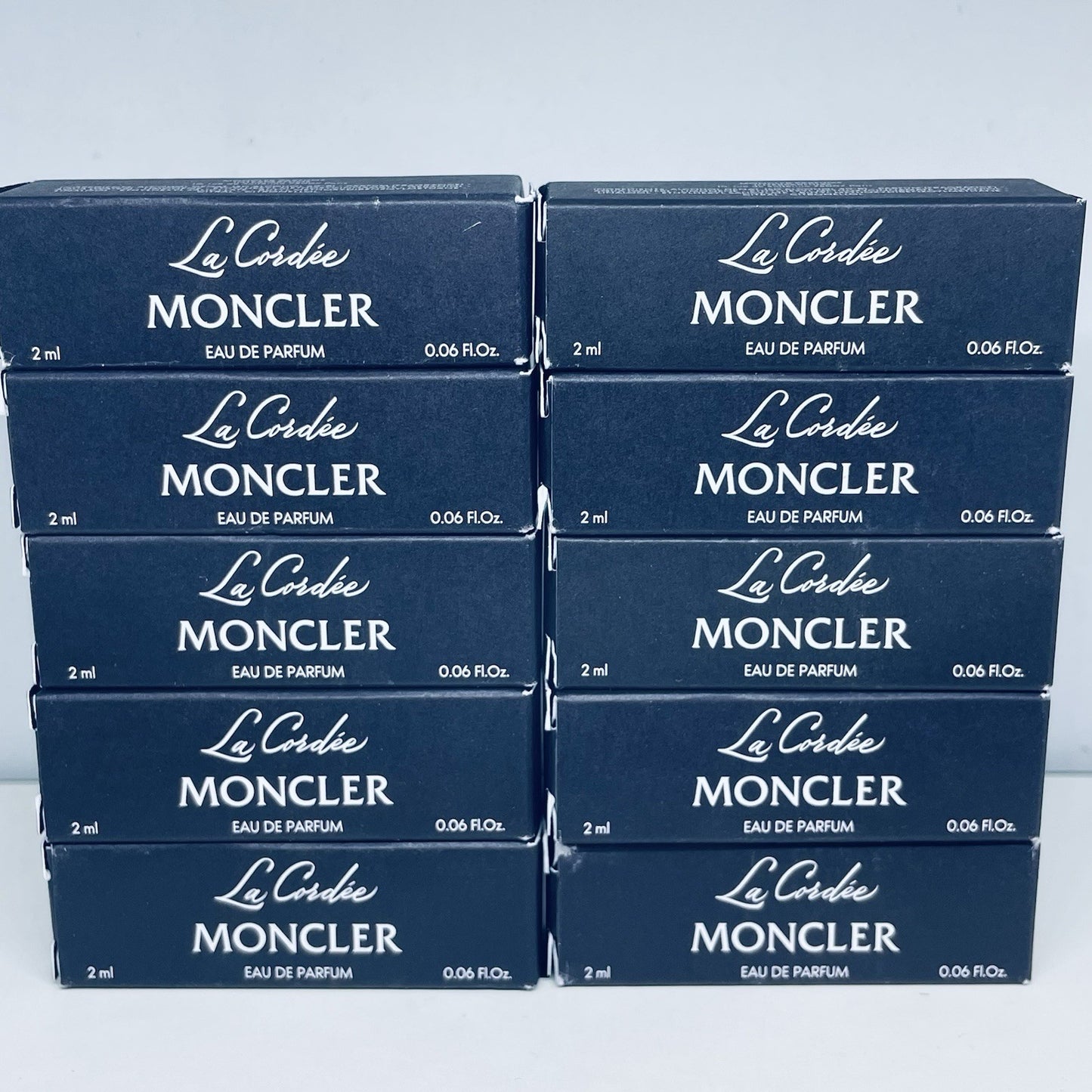 10 Pack Moncler La Cordée Eau de Parfum Sample Spray 2ml/0.06oz