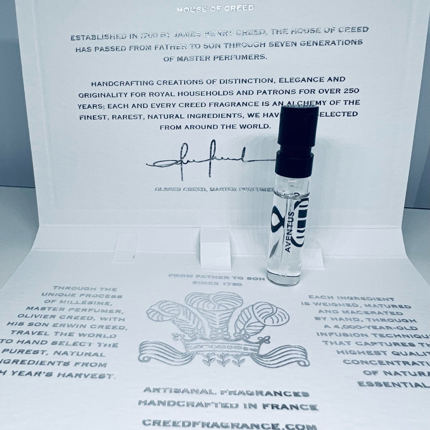Creed Aventus Eau De Parfum Sample Spray 1.7ml