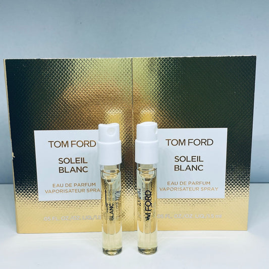 2 Tom Ford Soleil Blanc Eau de Parfume Sample Spray 1.5ml
