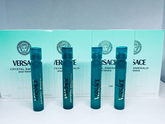 Versace Crystal Emerald Pour Femme EDP 1ml x 4 Perfume Sample Spray