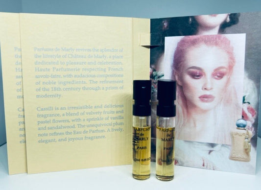 2Pc Parfums De Marly Cassili EDP Perfume Sample Spray 1.5ml