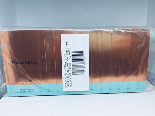 12 Pack Tiffany & Co ROSE GOLD Intense Eau de Parfum Sample Spray 1.2ml/0.04oz