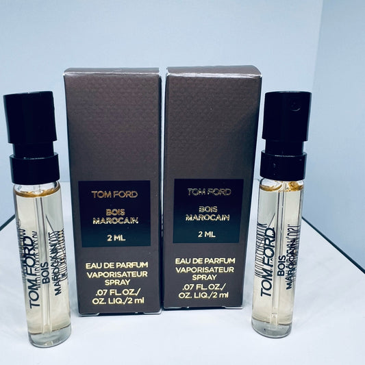 2 Tom Ford Bois Marocainis Eau de Parfum Sample Spray Vial 2ml / 0.07oz