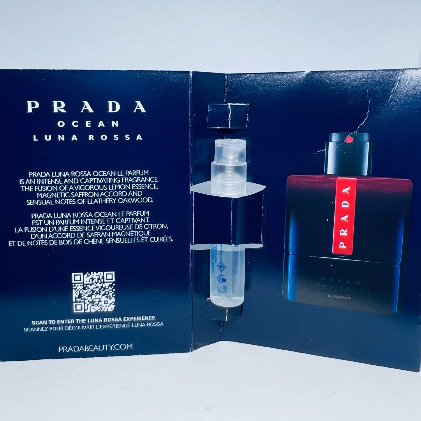 Prada Luna Rossa Ocean Le Parfum 1.2 ml .04 oz Sample New Release