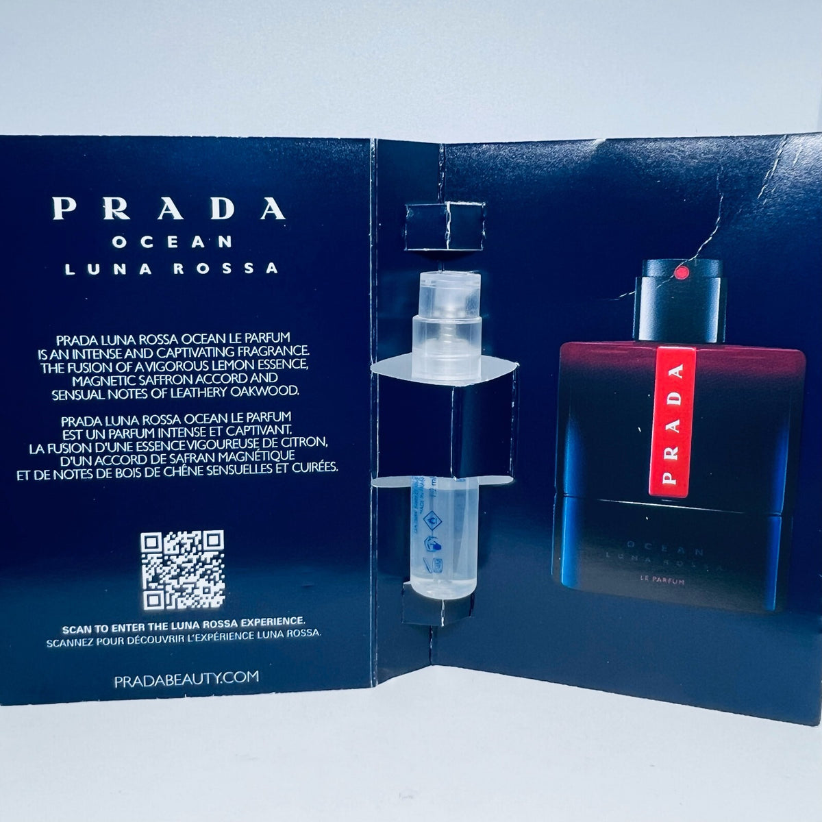 Prada Luna Rossa Ocean Le Parfum 1.2 ml .04 oz Sample New Release