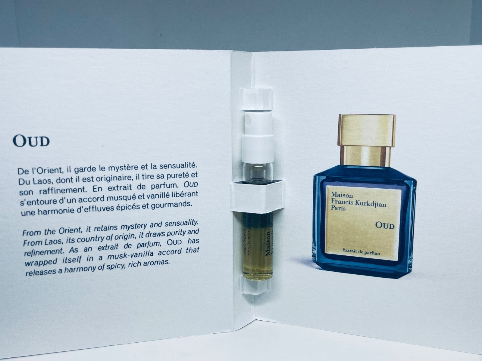Maison Francis Kurkdjian Perfume Collection For Men Sample Spray 10pc Set 2ml