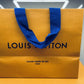 Authentic LOUIS VUITTON 8.75 X 7 X 4.5” Paper Gift/Shopping Bag