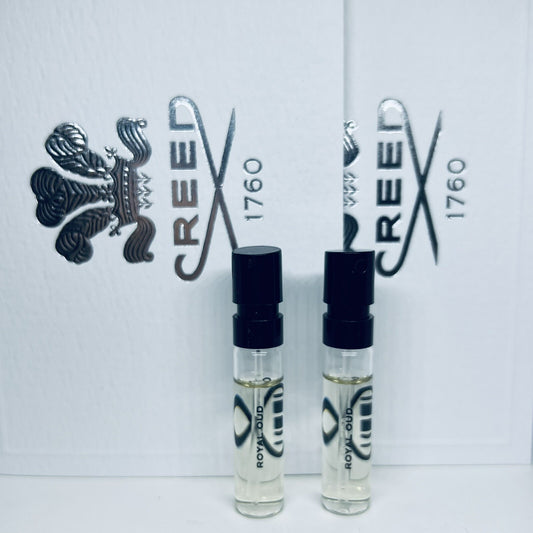 2Pc Creed Royal Oud Eau de Parfum Sample Spray 1.7ml
