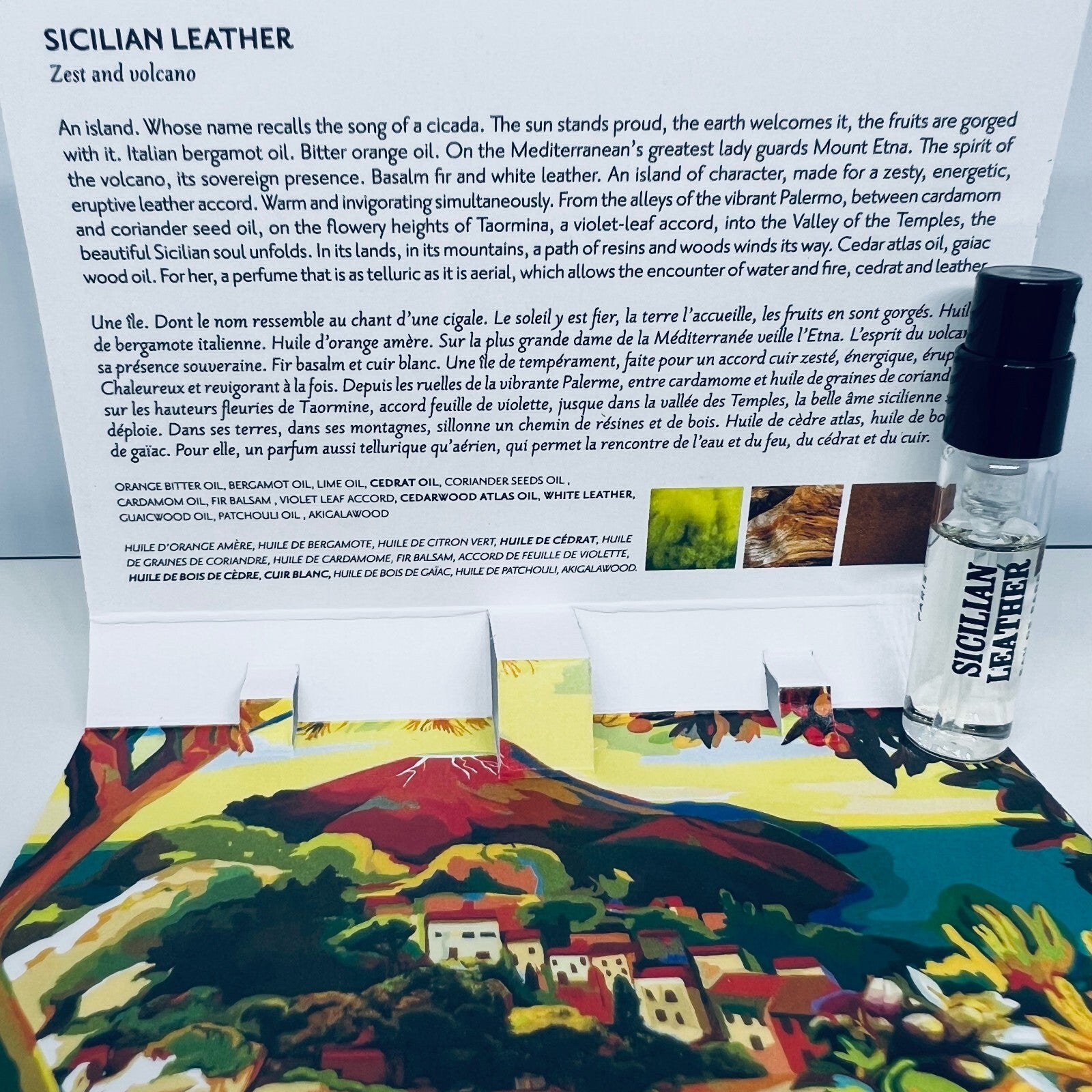 Memo Paris Sicilian Leather Eau de Parfum Sample Spray Vial 1.5ml / 0.05 oz
