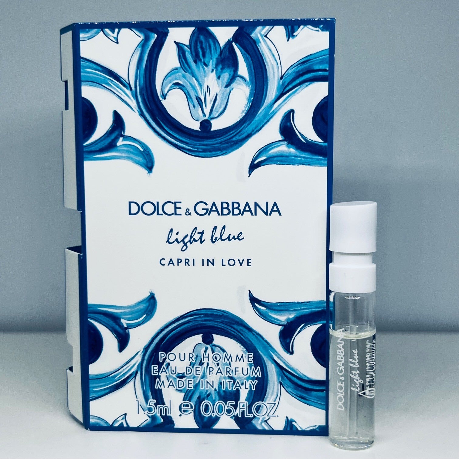 Dolce & Gabbana Light Blue Capri In Love Pour Homme Eau de Parfum Sample 1.5ml