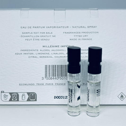 2Pc Creed Millesime Imperial EDP Official Carded Sample Spray 1.7ml