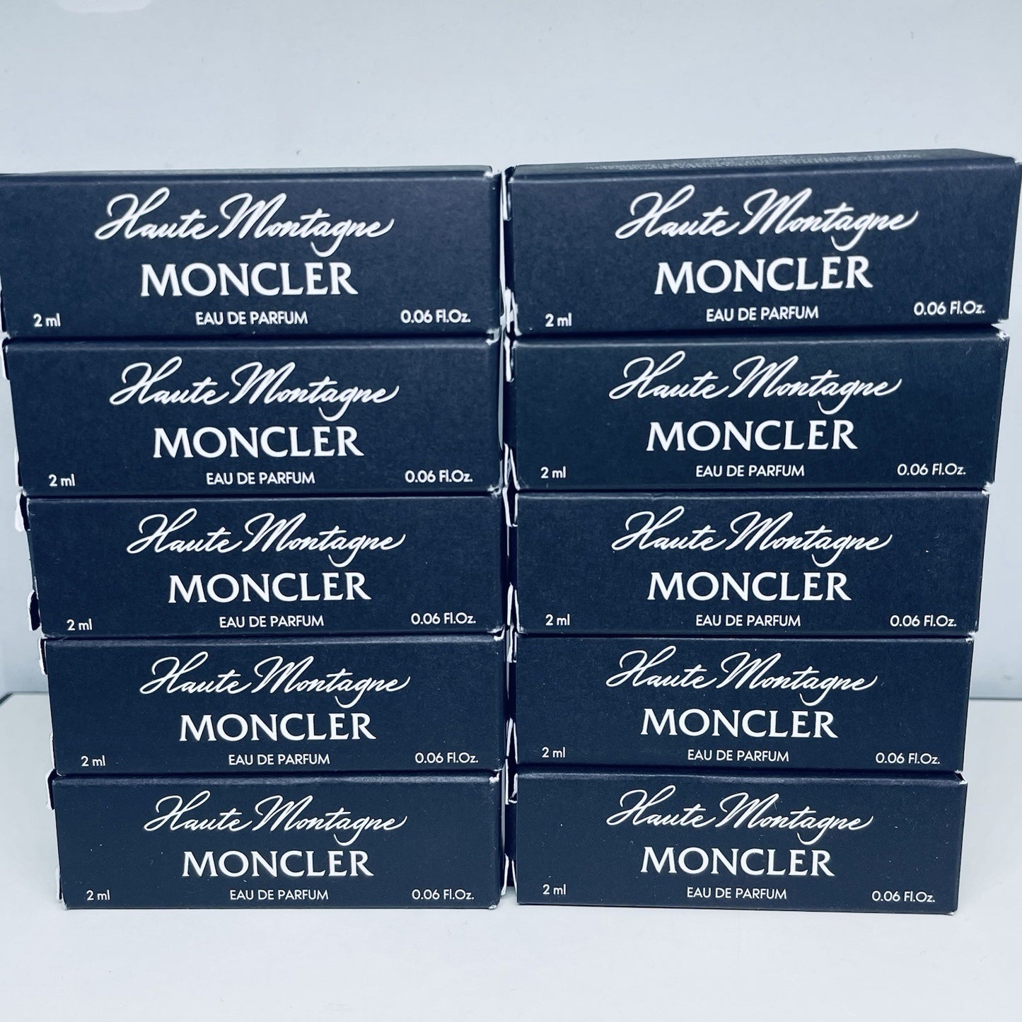 10 Pack Moncler Haute Montagne Eau de Parfum Sample Spray 2ml/0.06oz