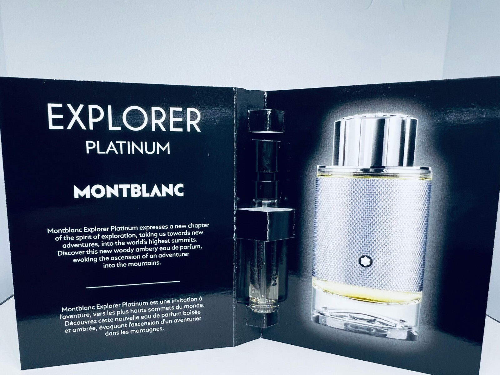 3 Montblanc Explorer Platinum For Men Eau de Parfum Sample Spray 2ml /0.06oz