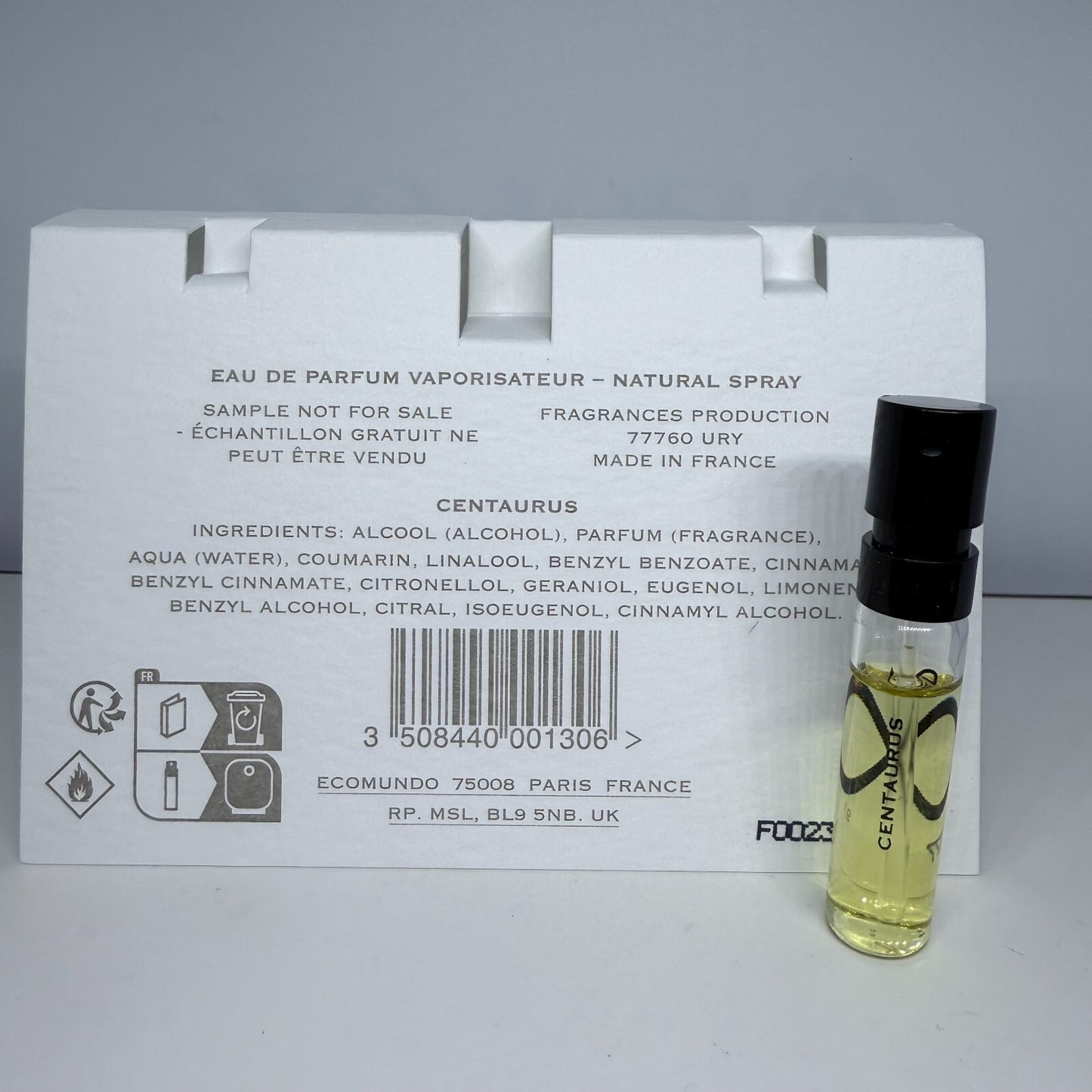 Centaurus by Creed Eau de Parfum Official Card Sample Spray 1.7ml New Releases
