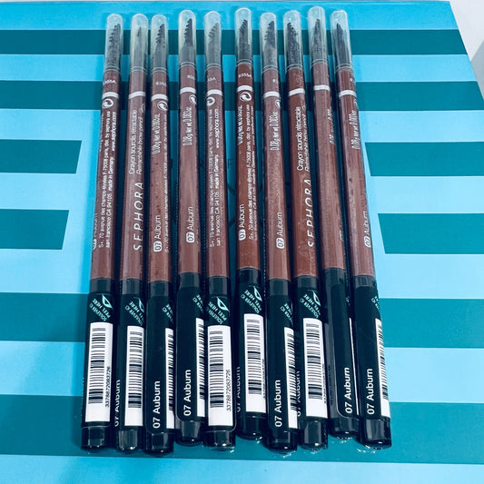 10x SEPHORA COLLECTION retractable Brow Pencil Waterproof 07 Auburn - New & Seal