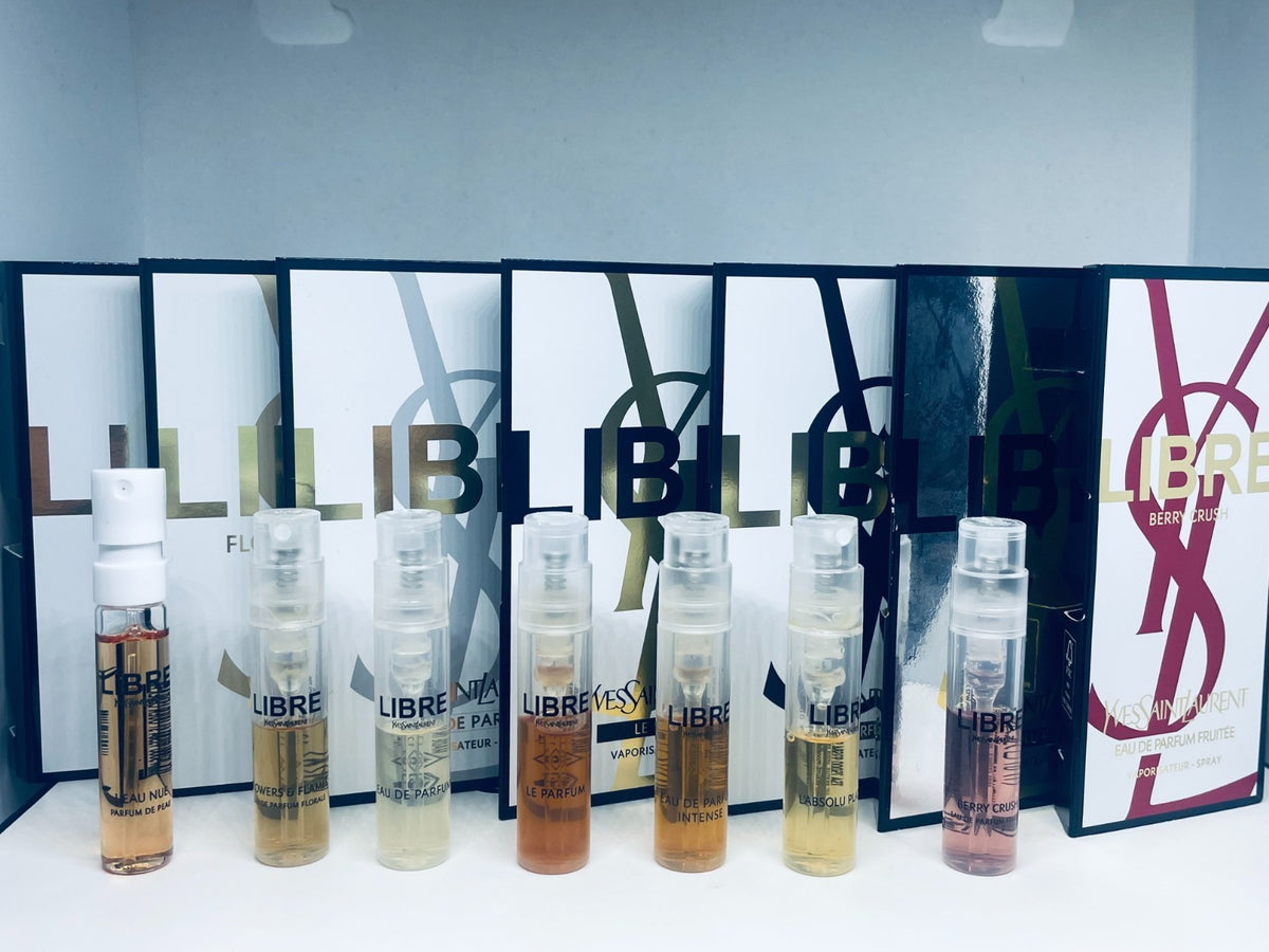 Yves Saint Laurent Libre Women Perfume Collection Sample Spray 7pc Set