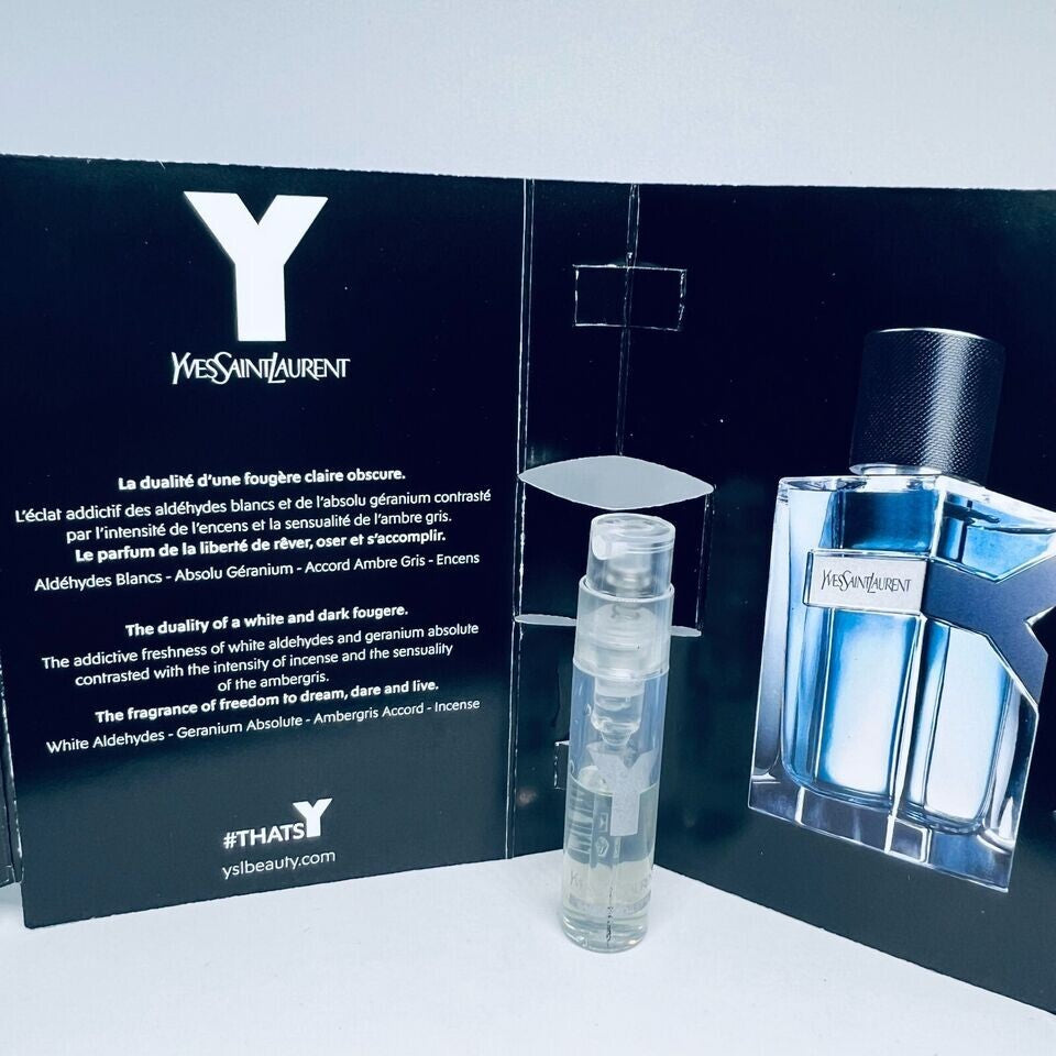 YSL  L’Homme Men Cologne Collection Sample Spray Vials 10pc Set