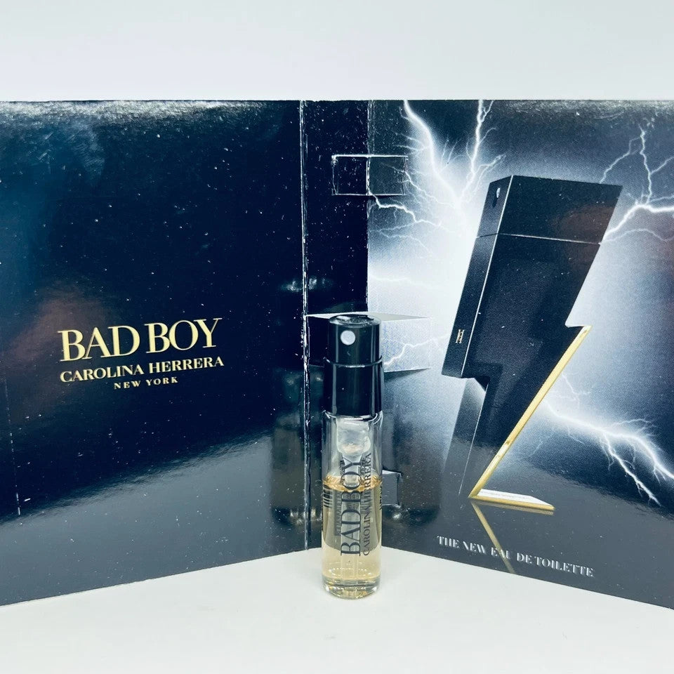 Carolina Herrera Bad Boy Cologne Collection Sample Spray 6pc Set