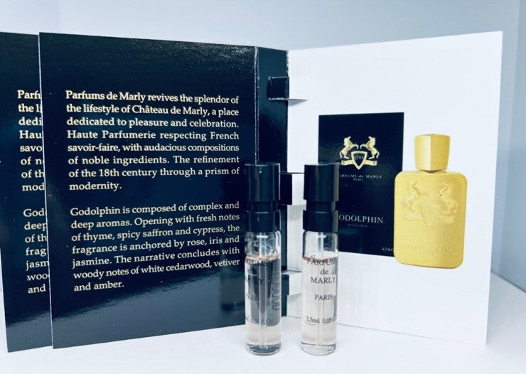 2Pc Parfums De Marly Godolphin EDP Cologne  Sample Spray 1.5ml