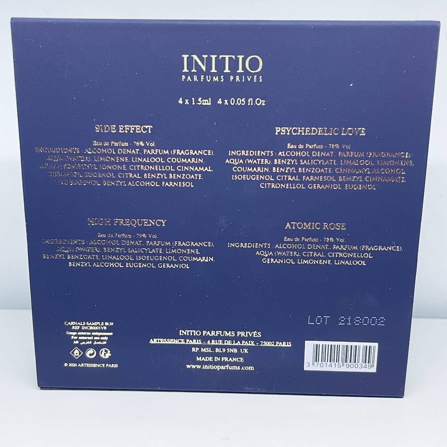 INITIO PARFUMS 4 PCS SAMPLE SET