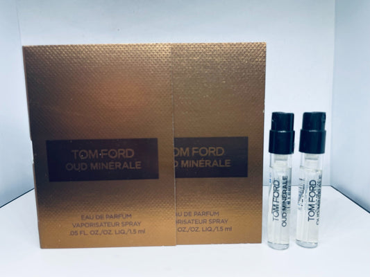 2 Tom Ford Oud Minerale Eau De Parfum Sample Spray 1.5ml