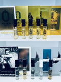 Paco Rabanne 1 Million & Invictus Perfume Collection For Men Sample 10pc Set